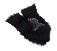 PLAFOPE Gorilla Head Mask Black Latex and Plush Material Halloween with Novelty Special Shape, Designed to Increase Festive Atmosphere and Dressing for Carnival and Cosplay Party