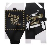 PLAFOPE Graduation Card Box Holder Stylish Multiuse Box for Collecting Wishes Messages Advice for Graduation Parties Weddings Celebrations Elegant Design for Any Event