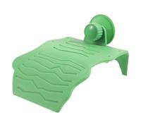 PLAFOPE Green Turtle Basking Platform Turtle Ramp African Dwarf Frog Aquarium Accessories Plastic Floating Terrace with Suction Cup Easy to Use Not Easy to Deform for Fish Tank
