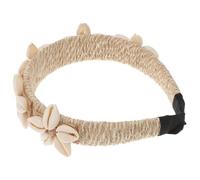 PLAFOPE Hair Accessories Headdress Seashell Design Smooth Wiring Fine Workmanship Fashionable Cloth Shell Material Bridal Women Wedding Party Hair Ornament for Washing Face Workout