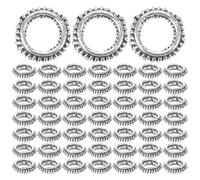 PLAFOPE Hair Braid Rings Portable and Easy to Thread for Locs and Braids Black 100pcs Alloy Hair Clip Accessories for DIY Projects the Go