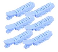 PLAFOPE Hair Root Volumizer Tool 6pcs Plastic Rollers Clips Natural Curls for Daily Use Easy to Operate and Travel Friendly