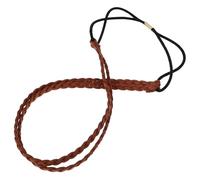PLAFOPE Hand-woven Twisted Braid Hairband with Elastic Adjustable Loop Retro Suede Headband for Women Candy Color Handmade Hair Ornament for Casual and Formal Wear
