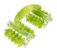 PLAFOPE Handheld Small Roller Massager with Precision Wheels for Trigger Point Therapy Muscle Release Neck Back Waist Legs Arms Portable Green Massage Tool for Relief and Relaxation