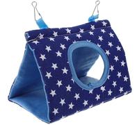 PLAFOPE Hanging Cotton Pet Cage Sleeping Bed for Birds and Larks Breathable Nest Hut and Windows Fence Accessory