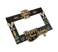 PLAFOPE Happy Year Photo Booth Frame Party Props for Spring Festival Paper Material Fun Indoor Outdoor Celebration Accessories for Memorable Photos Traditional Chinese Decor