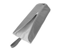 PLAFOPE Heat Resistant Waterproof Curling Iron Bag with Zipper Pocket, Portable Hanging Hairdressing Tool Storage Pouch for Curling Wand Travel Organizer, Grey
