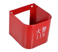 PLAFOPE Heavy Duty Fire Extinguisher Base Box Wall Mount Bracket Fire Extinguisher Holder for Home Office Commercial Spaces Space-saving Red Coated