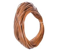 PLAFOPE High Strength Plastic PE Rattan Repair Material with Wood Grain Effect Flexible Rattan Weaving Strip for Chair Sofa Bench and Table Restoration DIY Craft
