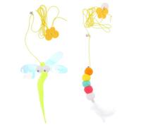 PLAFOPE Indoor Cat Hanging Polyester Material 2pcs with Hanging Design Easy to Store and Flexible Interactive Play Pet Cat for Kitten