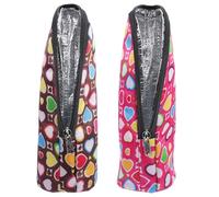 PLAFOPE Insulated Milk Bottle Bags Attachable to Wrist and Stroller Handle 2pcs for Feeding Bottles with Polyester Material for Traveling and Shopping Parents