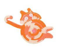 PLAFOPE Knitted Cat Butt Coaster Cute Crochet Cat Shape Desk Coaster Decorative Insulation Mat for Coffee Tea Cups Home Office Table Protection