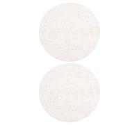 PLAFOPE Lampshade Function Round 2pcs Light Beige be Cover Diffuser Fabric Lamps with Light Diffuser and Anti-Glare Can Cut to Fit and Pendant