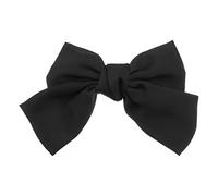 PLAFOPE Large Black Bowknot Hair Clip for Women Adorable Barrette Hair Accessories for Parties and Daily Wear