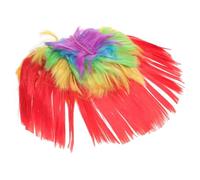PLAFOPE LED Mohawk Wig with Light for Halloween Christmas Costume Battery Operated Cosmetic Hair Accessory Unisex Party and Sporting Event Hairstyle