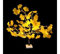PLAFOPE LED Tree Shape Lamp with Warm Light, Ginkgo Tree Shaped Decorative Light for Room Decoration, 4.5v 150lm Copper Wire Design Without Battery, for Home Ambience and Festive