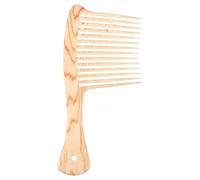 PLAFOPE Long Beard Comb Large Wide Tooth Design Comb Will Not Pull Hair Will Not Scratch Scalp Beige for African Hair