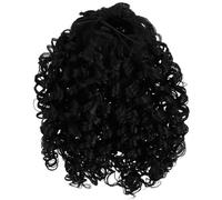 PLAFOPE Long Curly Drawstring Ponytail Hair Piece Extension for African American Women, Black High Temperature Silk, Comfortable to Wear, One Size Fits Most, Stylish Hair Accessory