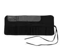 PLAFOPE Makeup Brush Case Rolling Organizer Bag Large Capacity Cosmetic Pouch Portable Travel Makeup Brush Holder Compact Lightweight for Beauty Supplies