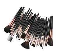 PLAFOPE Makeup Look 25pcs Women Nylon Brush Suitable for Set Create Natural Cosmetic Brushes Contour and Application for Beginner Use for Face Eyeshadow
