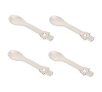 PLAFOPE Makeup Pick Spoons 4pcs Facial Spoons for Cream Tidy Application Portable Easy to Share