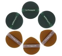PLAFOPE Makeup Sponges 6pcs Cream Powder Gentle Touch for Foundation Concealer and Blusher