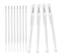 PLAFOPE Mapping Eyebrow Pen Simple White Pen 5.89x0.31x0.31 Plastic Material Individually Sealed Not Easy to Get Deformed Professionals Surgery Practitioners Makeup Tattoos Accessory