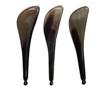 PLAFOPE Massage Horn Acupoint Stimulator Scraping Tool Multi-Functional Smooth Polished Buffalo Horn Spa Care Easy to Hold Physical Therapy Tool Random Color