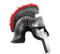 PLAFOPE Medieval Knights Helmet Plastic Soldier Costume Ancient Roman Warrior Helmet with Folding Face Mask for Historical Reenactments and Cosplay Events