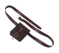 PLAFOPE Medieval Studded Belt Pouch Vintage Renaissance Waist Bag for LARP Festival Outdoor Use Retro Leather Steampunk Organizer with Craftsmanship and Running Essentials Holder