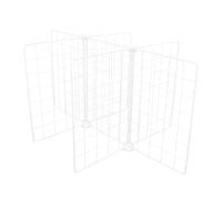 PLAFOPE Metal Iron Freezer Divider Shelf 6-compartment Grid Rack 61x41x32cm for Commercial and Home Chest Freezer Kitchen Storage Organizer Refrigerator Bin Separator
