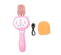 PLAFOPE Microphone Creative Plastic and Design Metal with Safe, Easy Plaything Wireless Singing Karaoke Toy for Educational to y to Stimulate Expression Potential Baby Playing