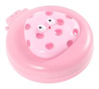 PLAFOPE Mini Airbag Hair Brush with Handle, Portable Small Travel Comb in Cheese Pink, Handheld Massage Detangling Brush for Women