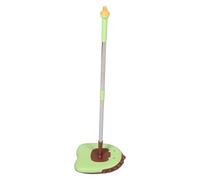 PLAFOPE Mini Dinosaur Shape Mop for Pretend Play and Household Chores Learning, Cartoon Style with Detachable Cloth, Plastic and Cloth Material, for Dry Floor Cleaning in Bedroom
