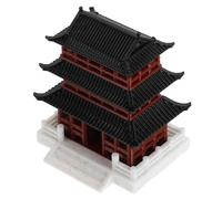 PLAFOPE Miniature Chinese Pavilion Fish Pond Ornaments Outdoor, Plastic Mini Pagoda Statue Antique Style and Fade-resistant Feature, for Aquarium and Flower Beds Decoration