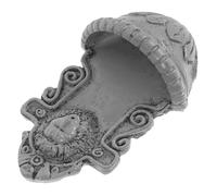 PLAFOPE Miniature Lion Head Wall Mount Art Decor Realistic House Scene Accessory for Dollhouses Small Garden and Tiny Accent Compact Micro Wall Ornament for