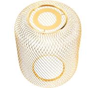 PLAFOPE Modern Metal Pendant Lampshade Mesh Cover 150x210mm Rose Gold Industrial Ceiling Light Shade for Restaurant and Hotel Lighting Accessories