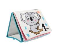 PLAFOPE Montessori Folding Cloth Book for Newborns Sensory Color Cognition Training with Crinkle Animal World Design Educational Soft Cloth Book Gift for Boy Girl