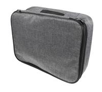 PLAFOPE Multifunctional Bag and Double Zipper with Code Lock Sundries Pouch with Multiple Sorted Pockets Large Capacity Waterproof Cationic Fabric for Travel Document and Certificate