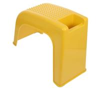 PLAFOPE Multifunctional Yellow Plastic Pedicure Stool Small Footstool for Home Foot Care and Nail Art, Practical Foot Bath Stool for Pedicure Use