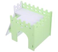 PLAFOPE Multipurpose Hamster House Hideout in Light Green Pvc Material, Small Rabbit and Hamster Tunnel Toy for Sleep and Hide, Mini Rat Cage Hideout for Small Animals