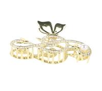 PLAFOPE Music Note Hair Claw Clip with Artificial Pearl Decorative Jaw Clip for Thick Hair Women for Daily Wear and Banquets for Strong Hold and Convenience