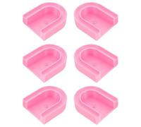 PLAFOPE Nail Art Tool Made of Sturdy Pla and Synthetic Resin 6pcs Pink Cat Eye Prevents Hand Fatigue, Portable Manicure Accessory for Creating Stunning 5d Gel Nail for DIY and Salon Use