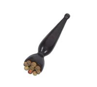 PLAFOPE Natural Sandalwood Wooden Eye Massager Pen with Lotus Pod Sheep Horn Acupressure Roller for Targeted Facial and Eye Area Massage Compact Aromatic Therapy Tool for Women