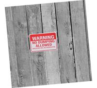 PLAFOPE No Dumping Warning Sign Weather-resistant Safety Label for Gates and Public Areas Sturdy Outdoor Prosecution Notice Sign with Clear Legal Consequences Reusable Safety Warning