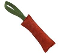 PLAFOPE Outdoor Dog Chew Leather Bite Stick with Two Handles for Training and Interactive Play Sturdy Brown Dog Training Safe to Play and Reduces Loneliness