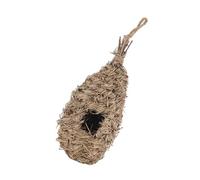 PLAFOPE Oval Shaped Handwoven Straw Bird Nest Hanging Bird Shelter Not Easily Distorted Nature Enthusiasts for Garden Use