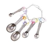 PLAFOPE Parrot Swing Toy Stainless Spoons Hanging Bridge Parrot Toys Cockatiel Cage Accessory for Bird Lovers Metal Spoon and Accessories for Cage