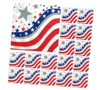 PLAFOPE Patriotic Napkin Disposable Napkin 40 Pcs Red Blue Stripe Star Print Decorative Tissue for Independence Day Festival Celebration Theme Decor Outdoor Dining Party Use