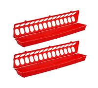PLAFOPE Pigeon Feeding Troughs Protects Food from Dirt with Anti-splash Design 2pcs Plastic Sturdy Bird Feeders for Indoor and Outdoor Use in Pigeon Cages